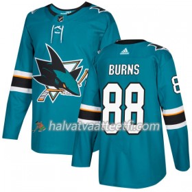 Miesten NHL San Jose Sharks Pelipaita Brent Burns 88 Adidas 2017-2018 Teal Authentic